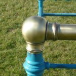 antikes metallbett aus frankreich